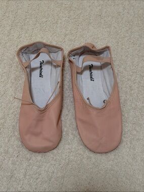Theatricals Women's Pink Ballet Flats with Elastic Strap